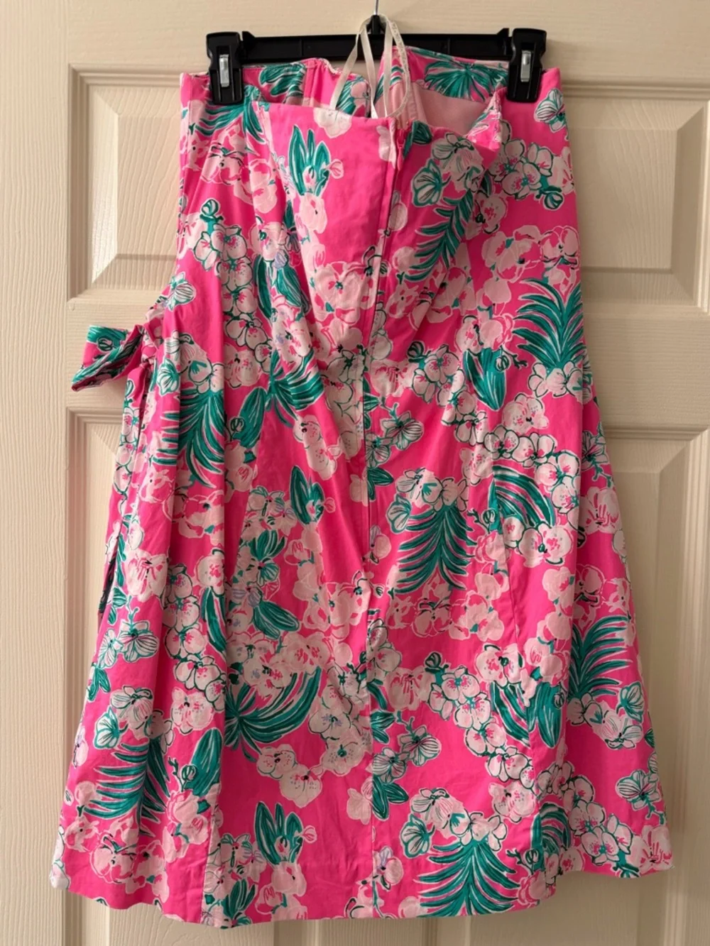 NWOT Lilly Pulitzer Stela Strapless Stretch Bow Dress Roxie Pink Size 16 XL - Picture 6 of 12